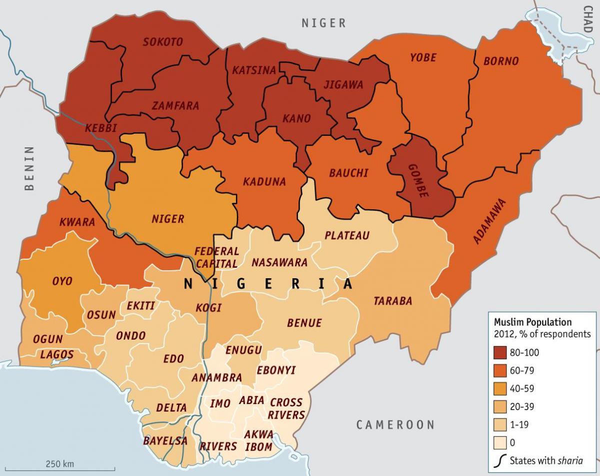 Kart over nigeria religion