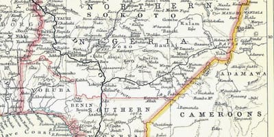Kart over gamle nigeria