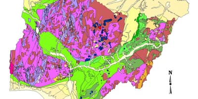 Kart over geologiske nigeria