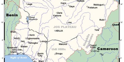 Rivers i nigeria kart