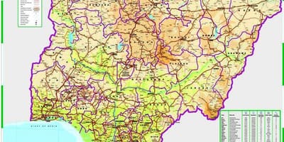 Kart over nigeria veien avstand