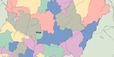 Kart over nigeria vektor